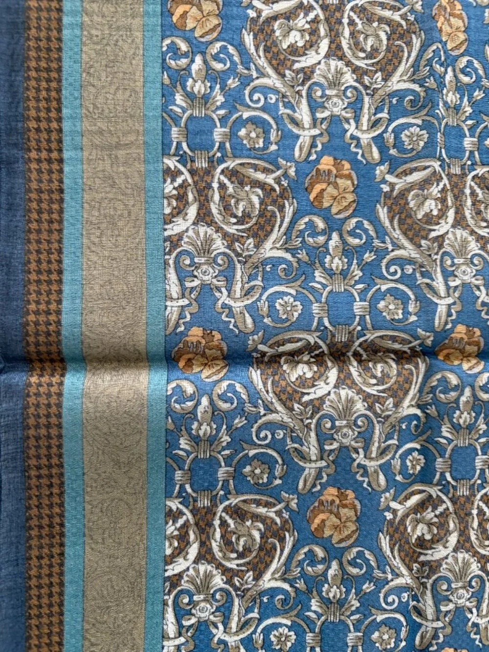 NWT Christian Dior Cotton Ornate Scarf